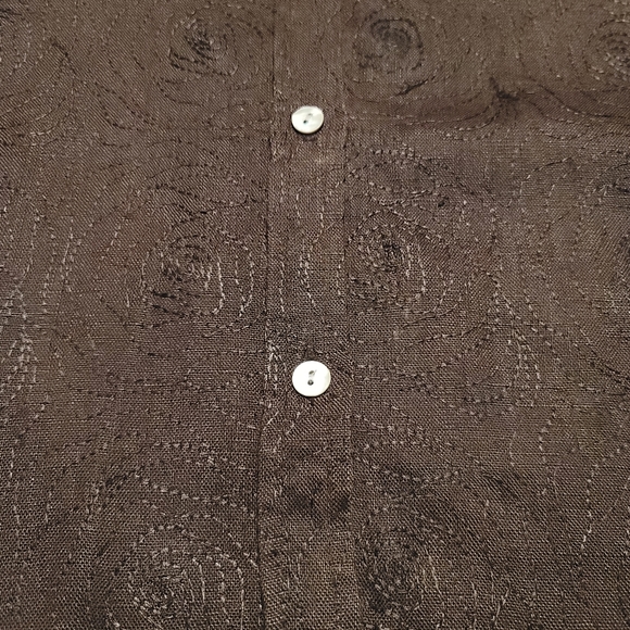 Chico's Stitched Design Button Down Shirt - Picture 7 of 10